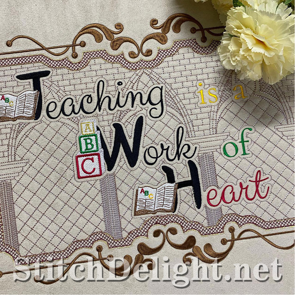 HOE0087 Teacher at Heart Quote