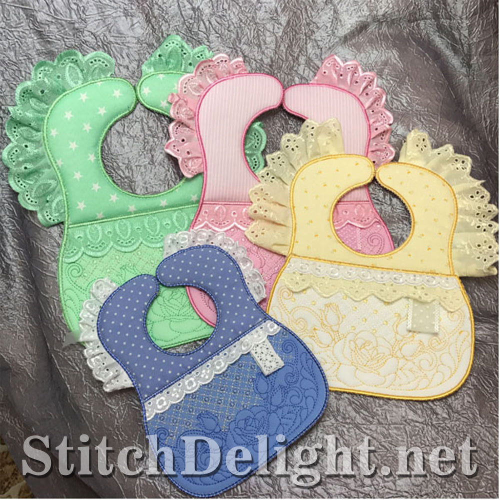 SDS1154 ITH Quilted baby Bibs