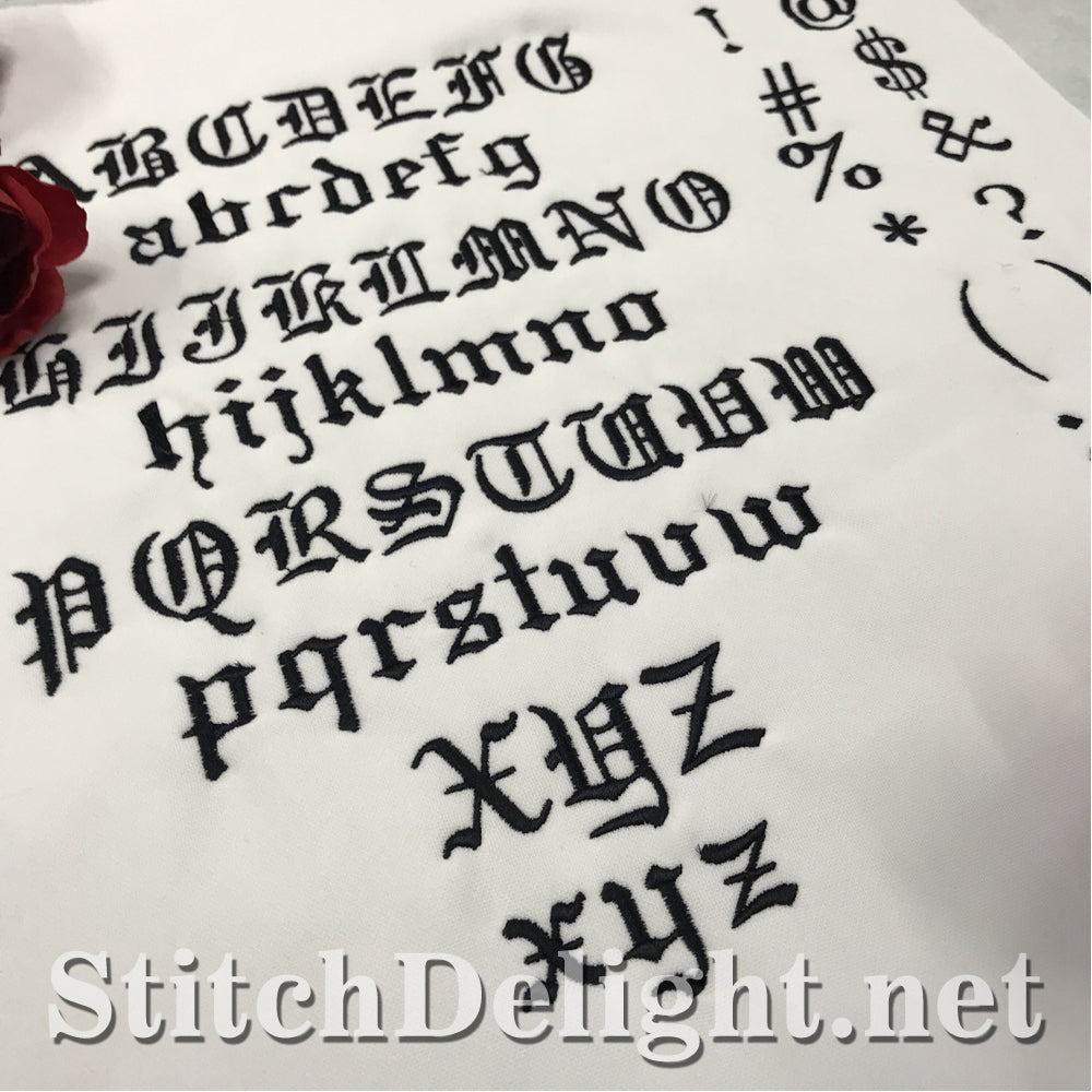 HOE0044 Gothic Small letter Font