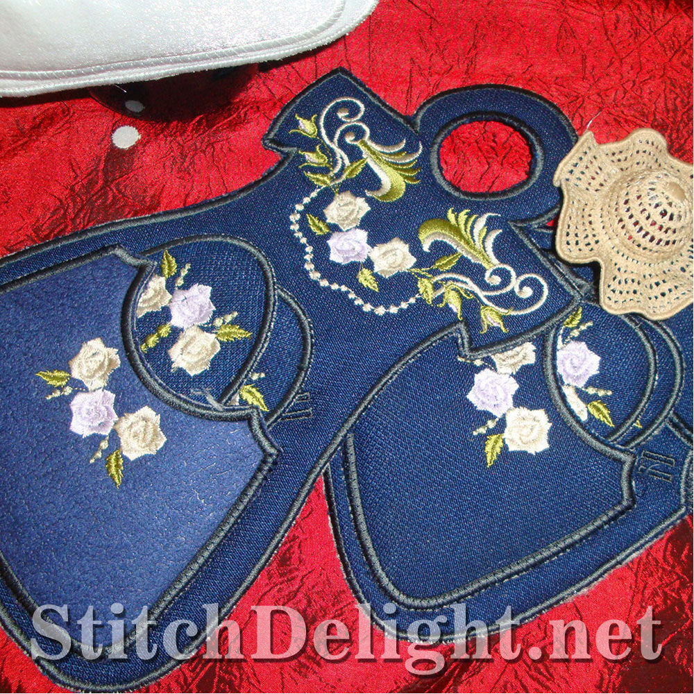 SD0906 Dainty Rose Bottle Apron