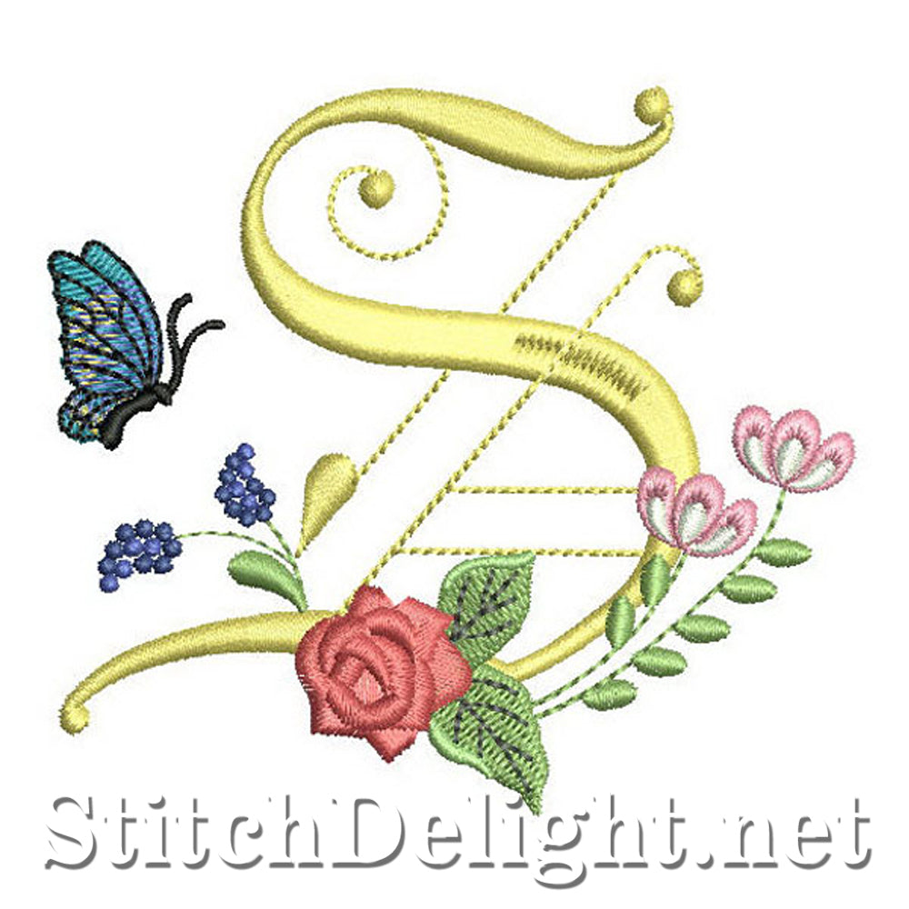 SDS0313 Deco Floral Font S