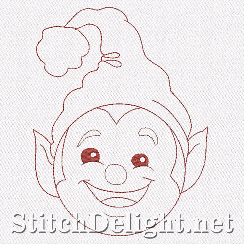 SD0650 Redwork Elves