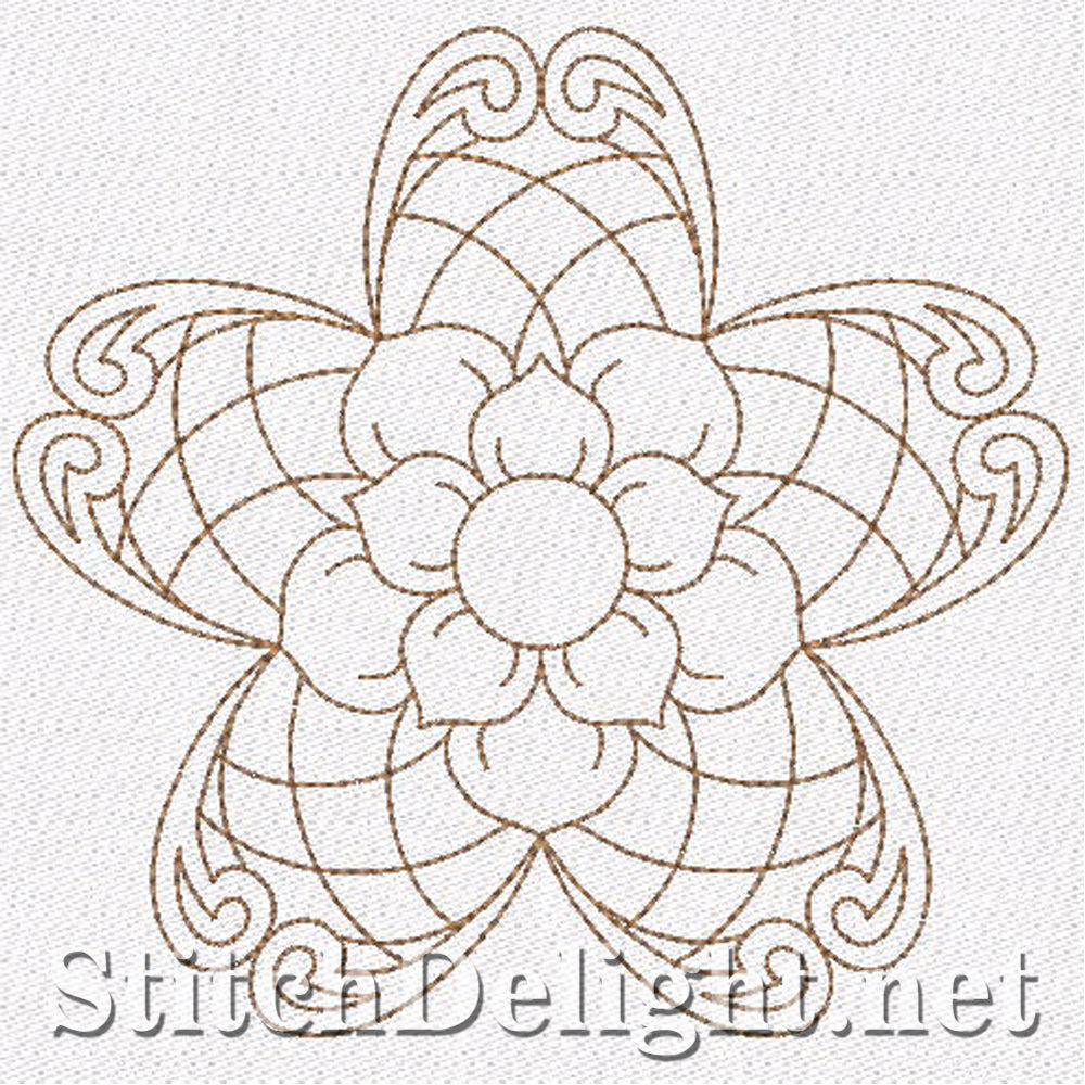 SD0700 Redwork Stars