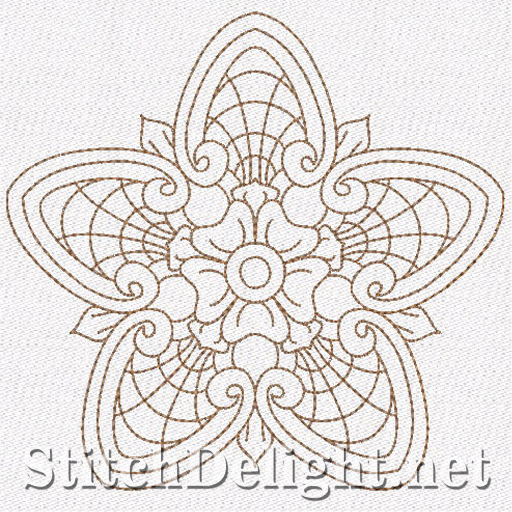 SD0700 Redwork Stars