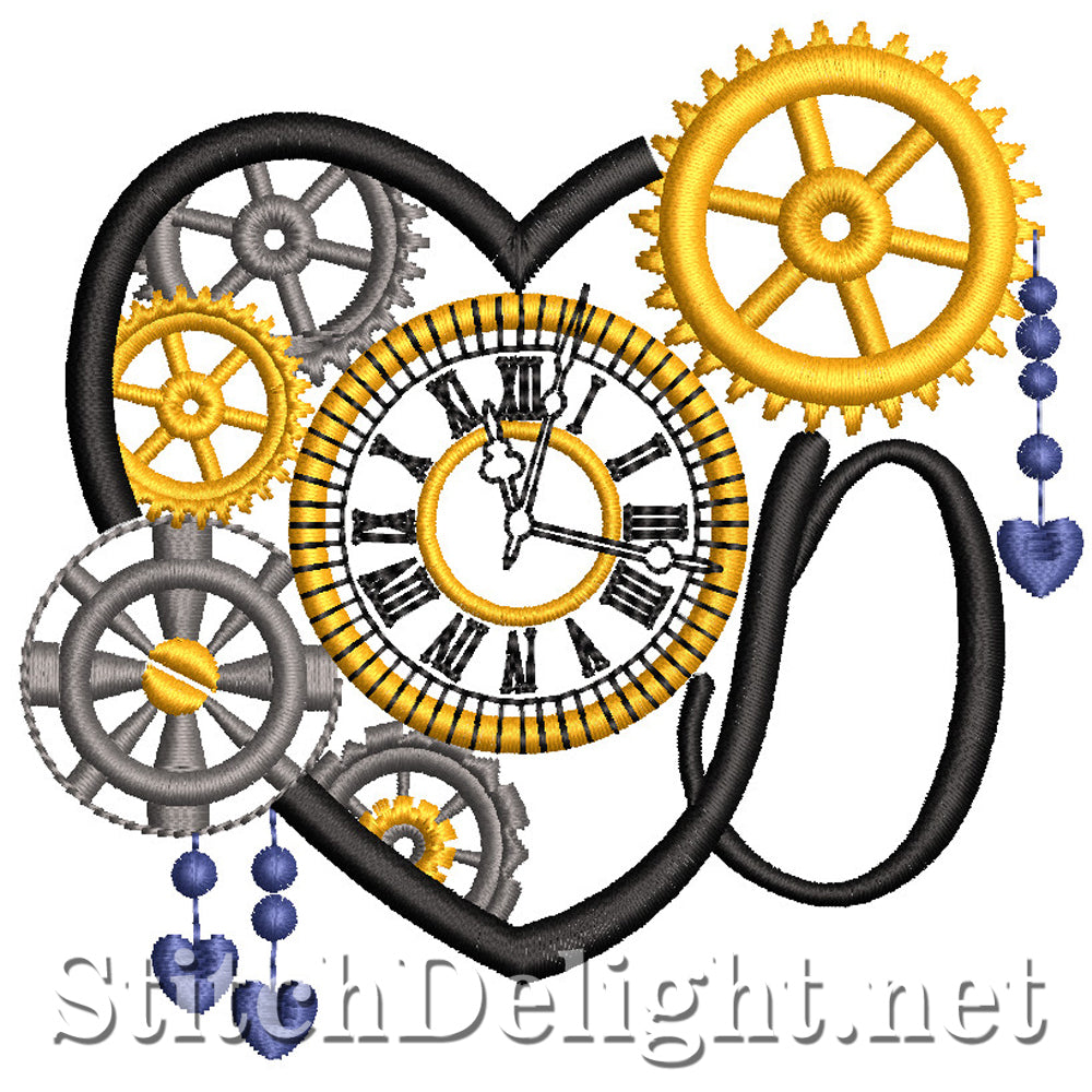 SDS1561 Steampunk Alpha Font D