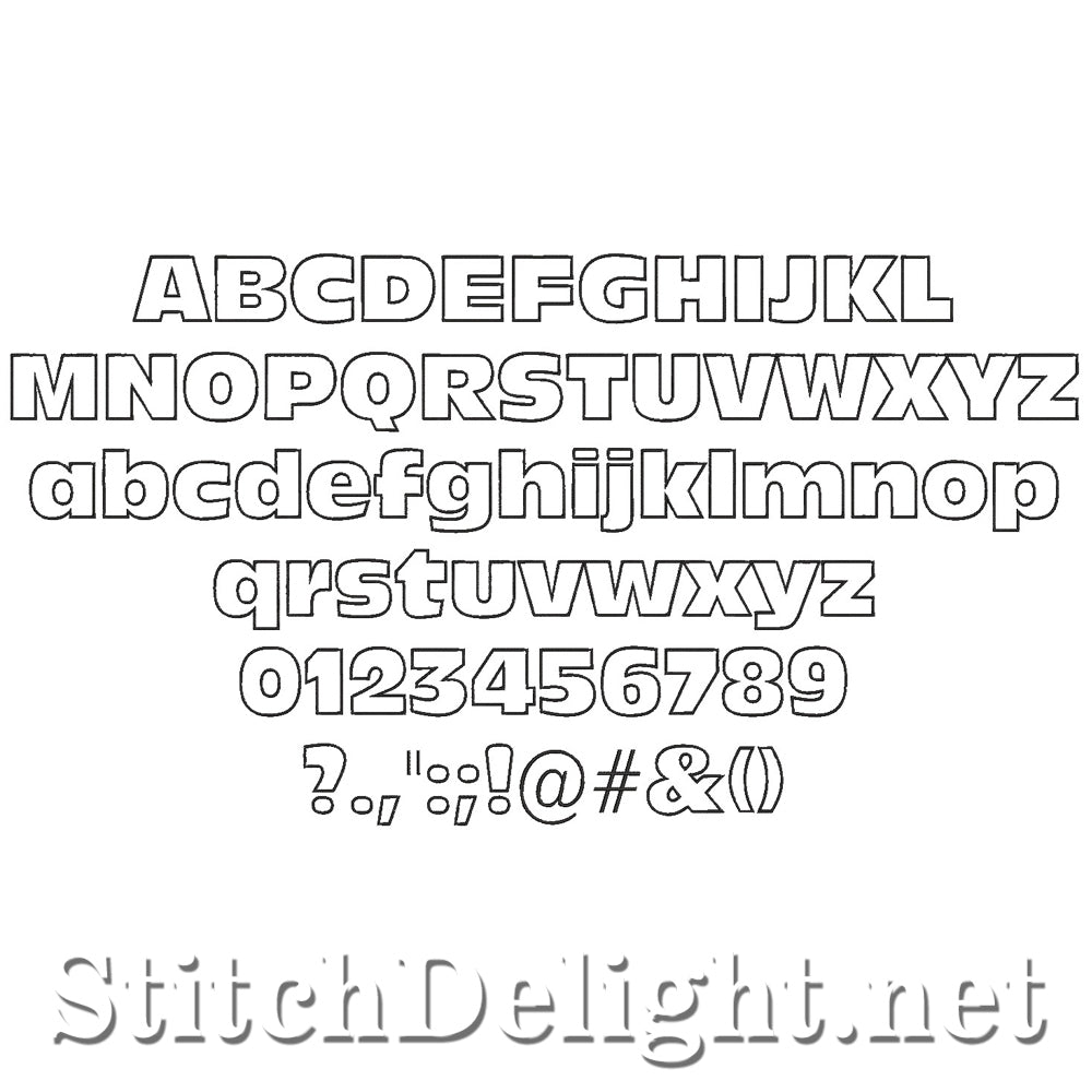 SDS1524 Outline Font
