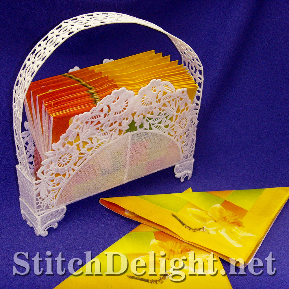 SD0588 Lace Serviette Basket
