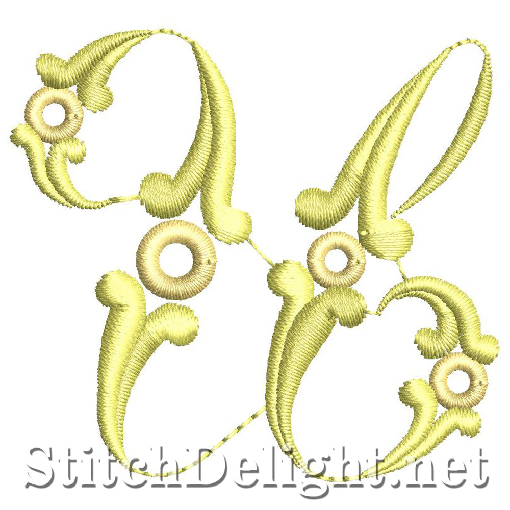 SDS0789 Swirly-lettertype U