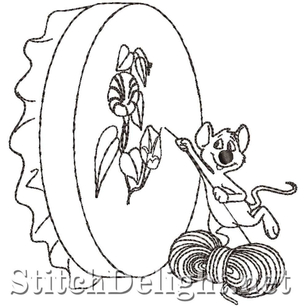 SD0714 Sewing Mice Redwork