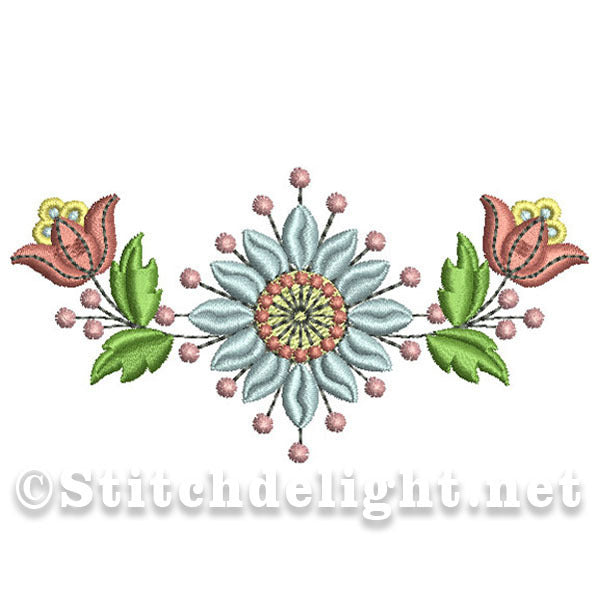 SDS0584 Bordure florale