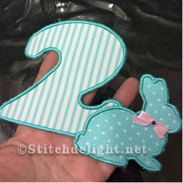 SDS0502 Applique Bunny-nummers