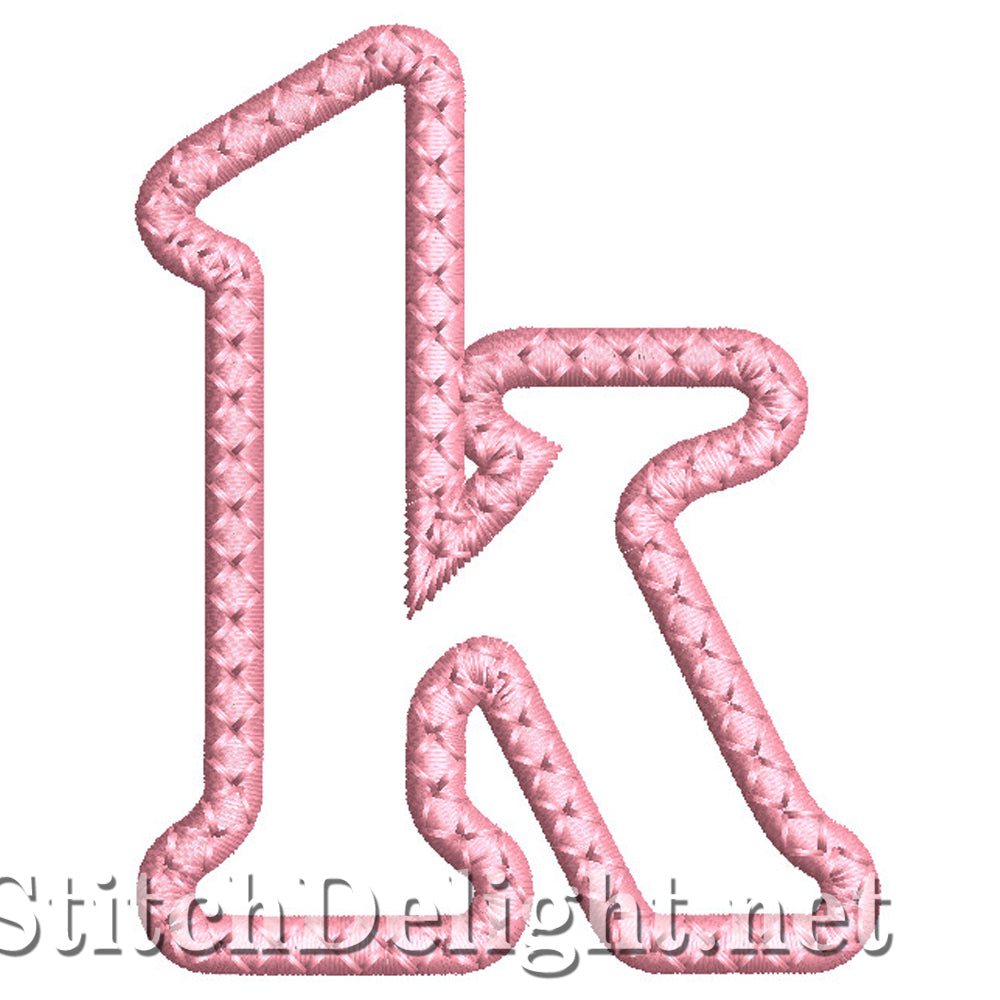 SDS1450 Applique Small Letter font K