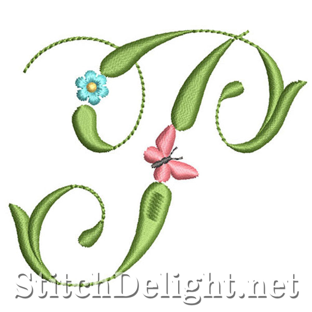 SDS1152 Butterflies and Flowers Font P