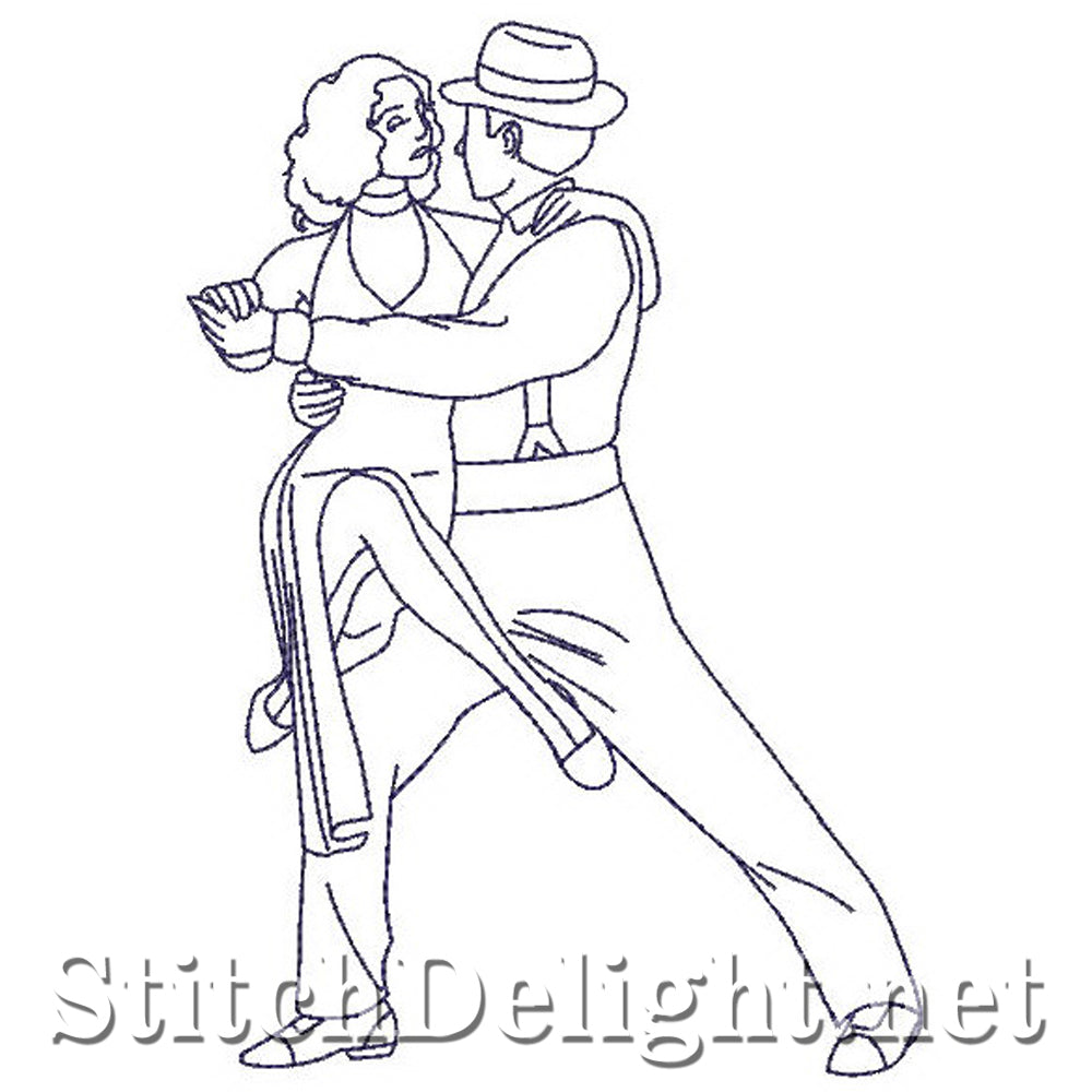 SD0743 Redwork Dancers