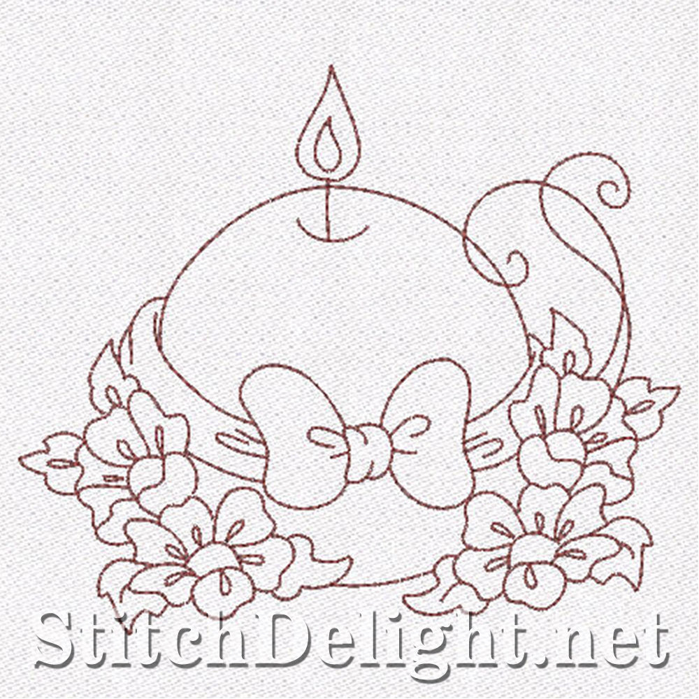 SD0645 Redwork Candles