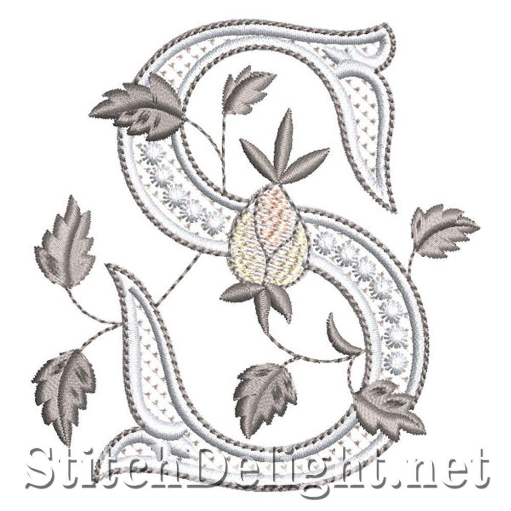 SDS1171 Elegant Silver Rose Font S