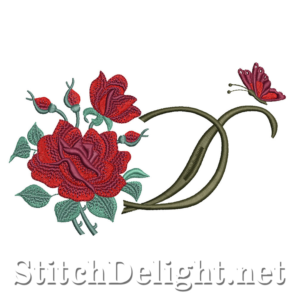 SDS1654 Beautiful Rose Font
