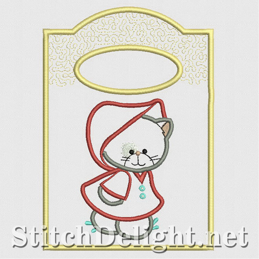 SD1207 Applique Kitty Treat Bags