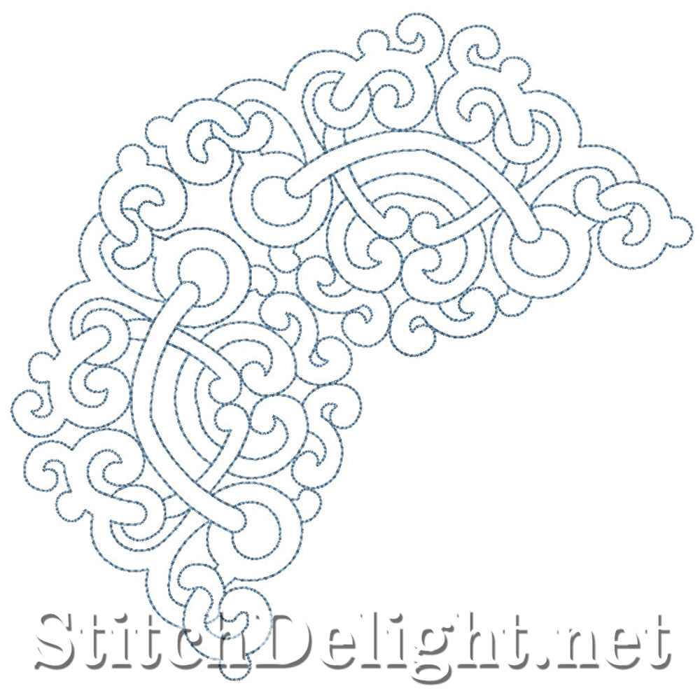 SDS0737 Feather Quilt Corners