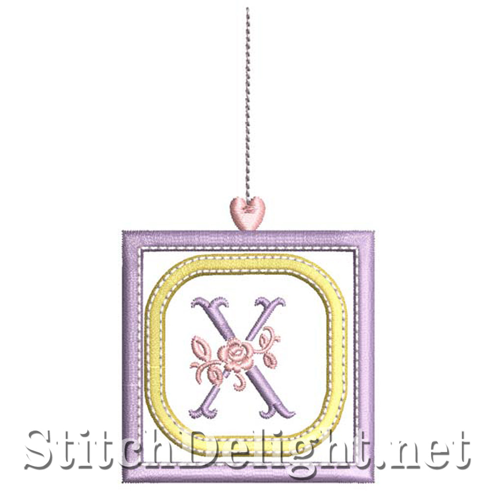 SDS1304 Applique Rosy Blocks Font X