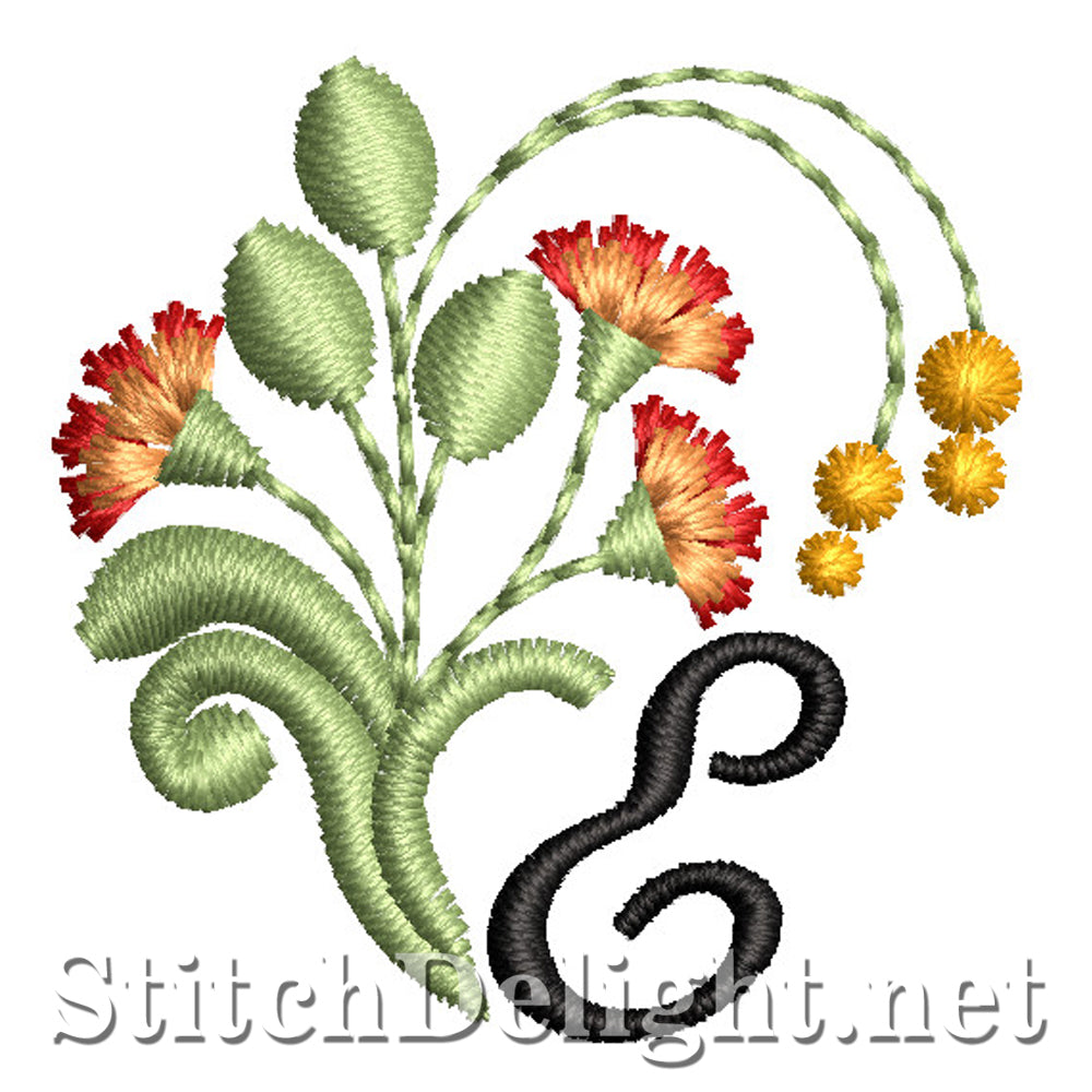 SDS1749 Flamboyant Font E