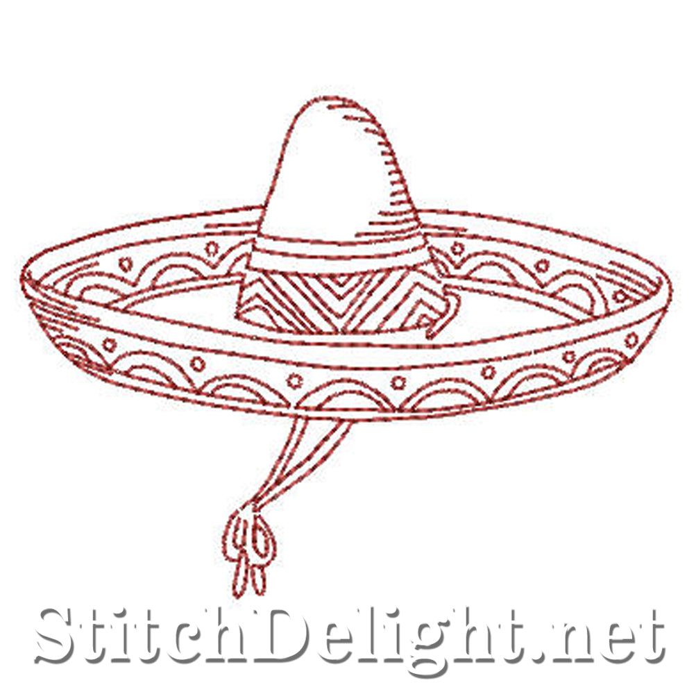 SD0616 Redwork Funny Hats