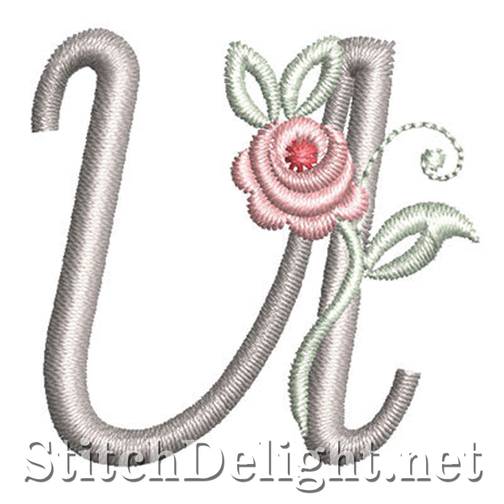 SDS1227 Antiek Rose-lettertype U