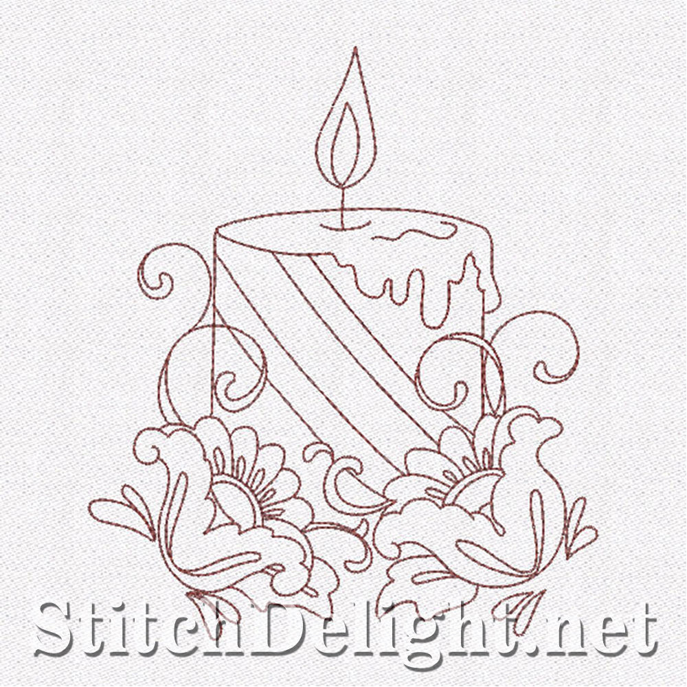 SD0645 Redwork Candles
