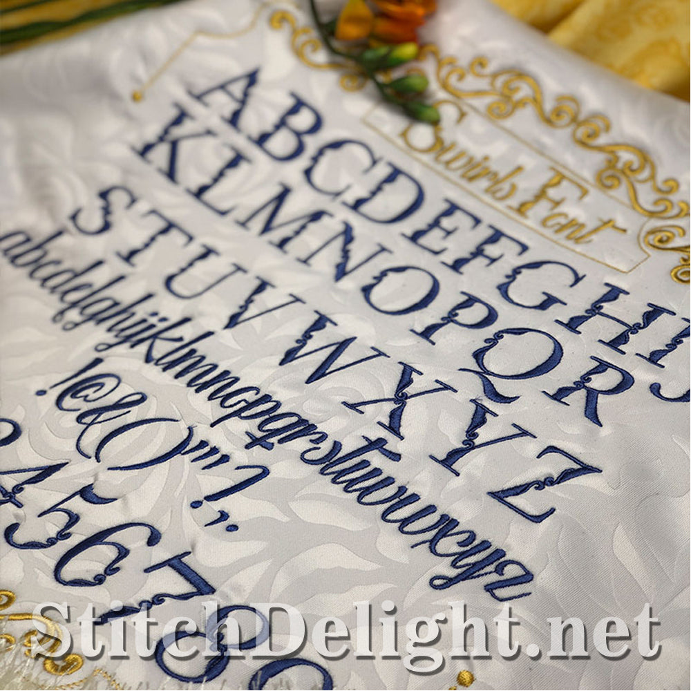 SDS1509 Swirl Font