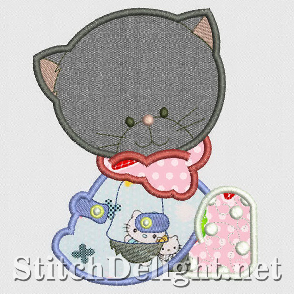 SD1206 Applique Kitty