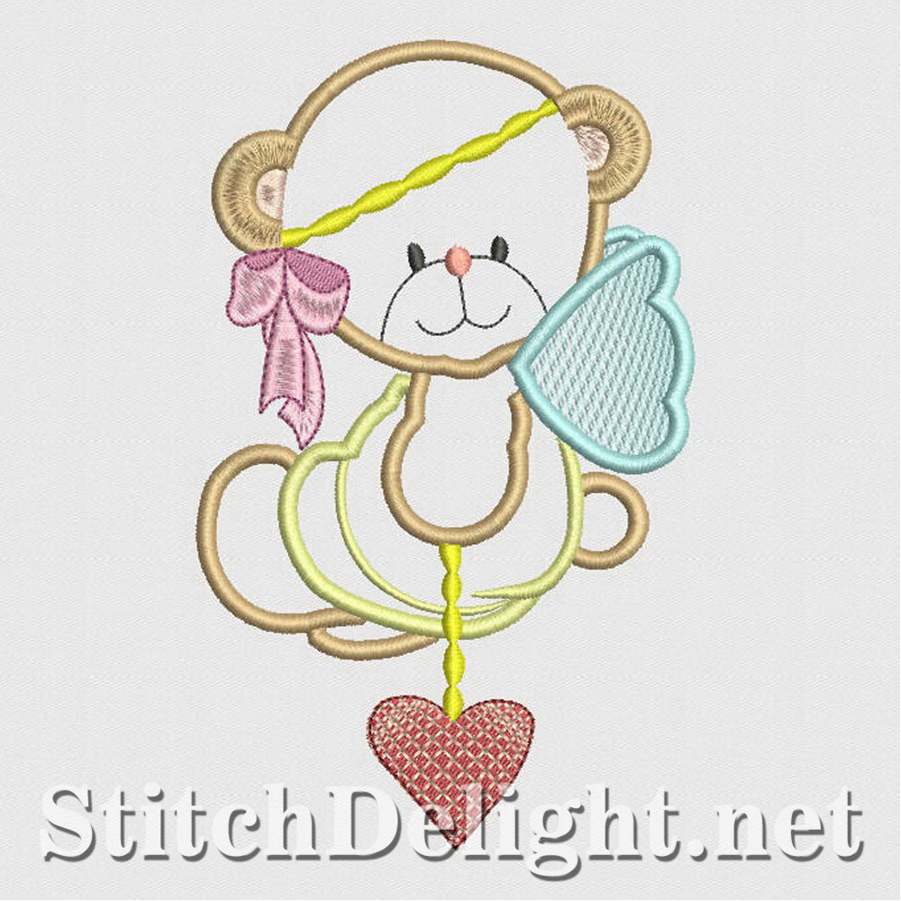 SD1211 Applique Teddy Bears