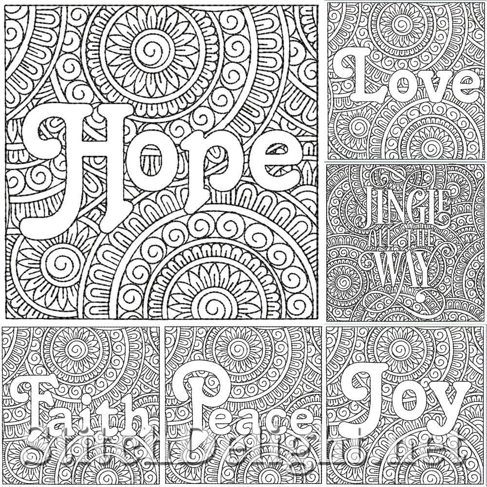 SDS1329 Christmas Quilt Plain