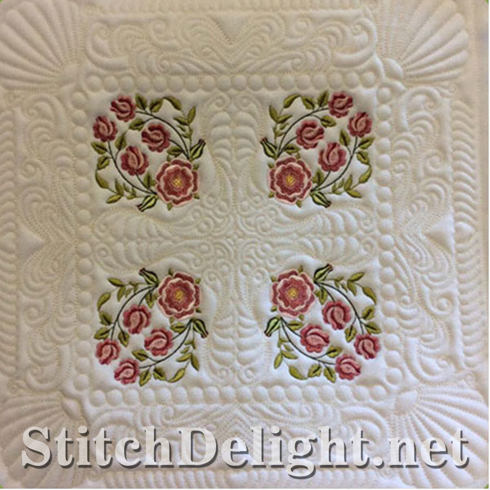 SDS0728 Ensemble de blocs de courtepointe Tudor Rose 11