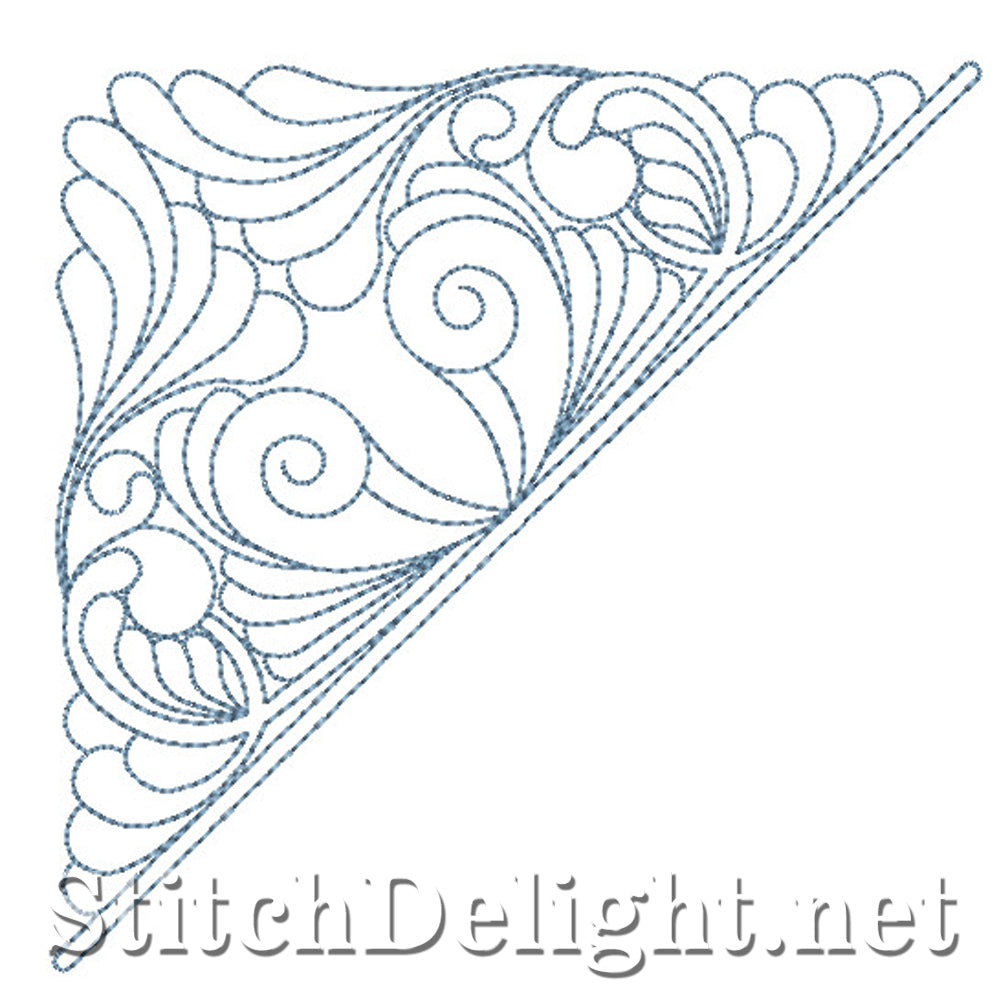 SDS0737 Feather Quilt Corners