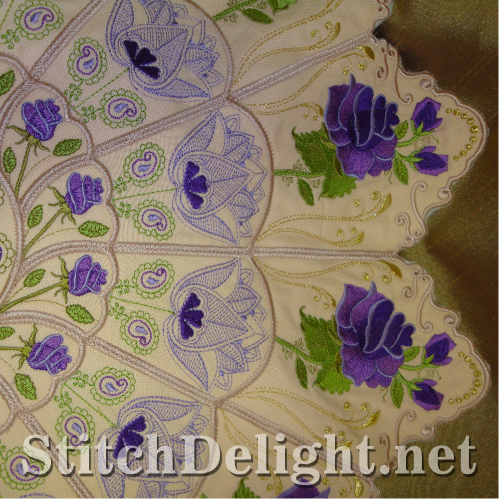 SD1122 Rose Round Table Cloth