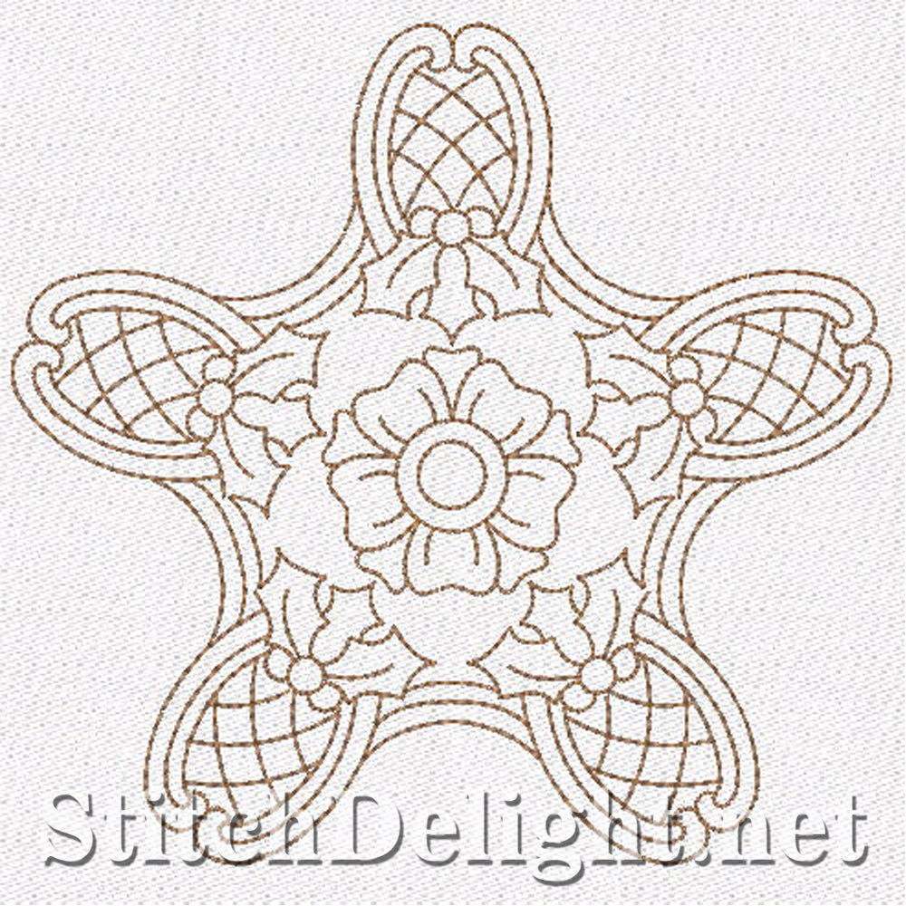 SD0700 Redwork Stars