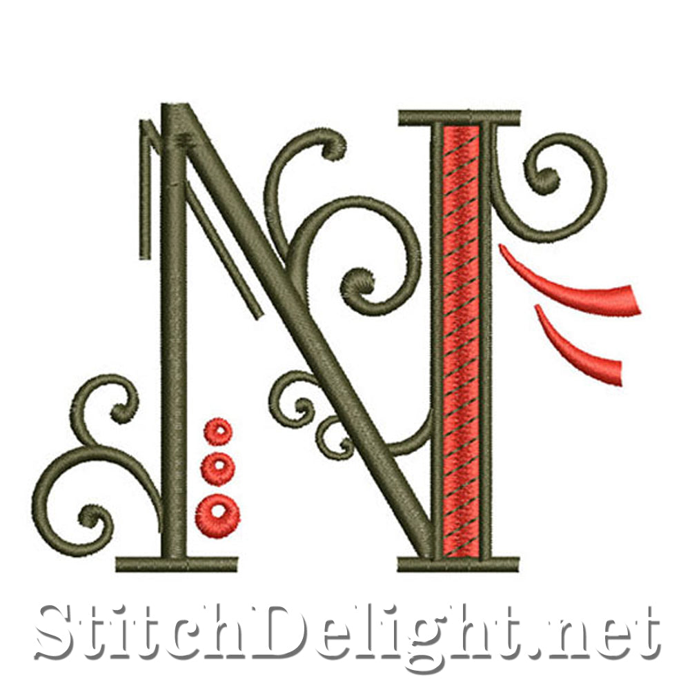 SDS1128 Fancy Deco Font N