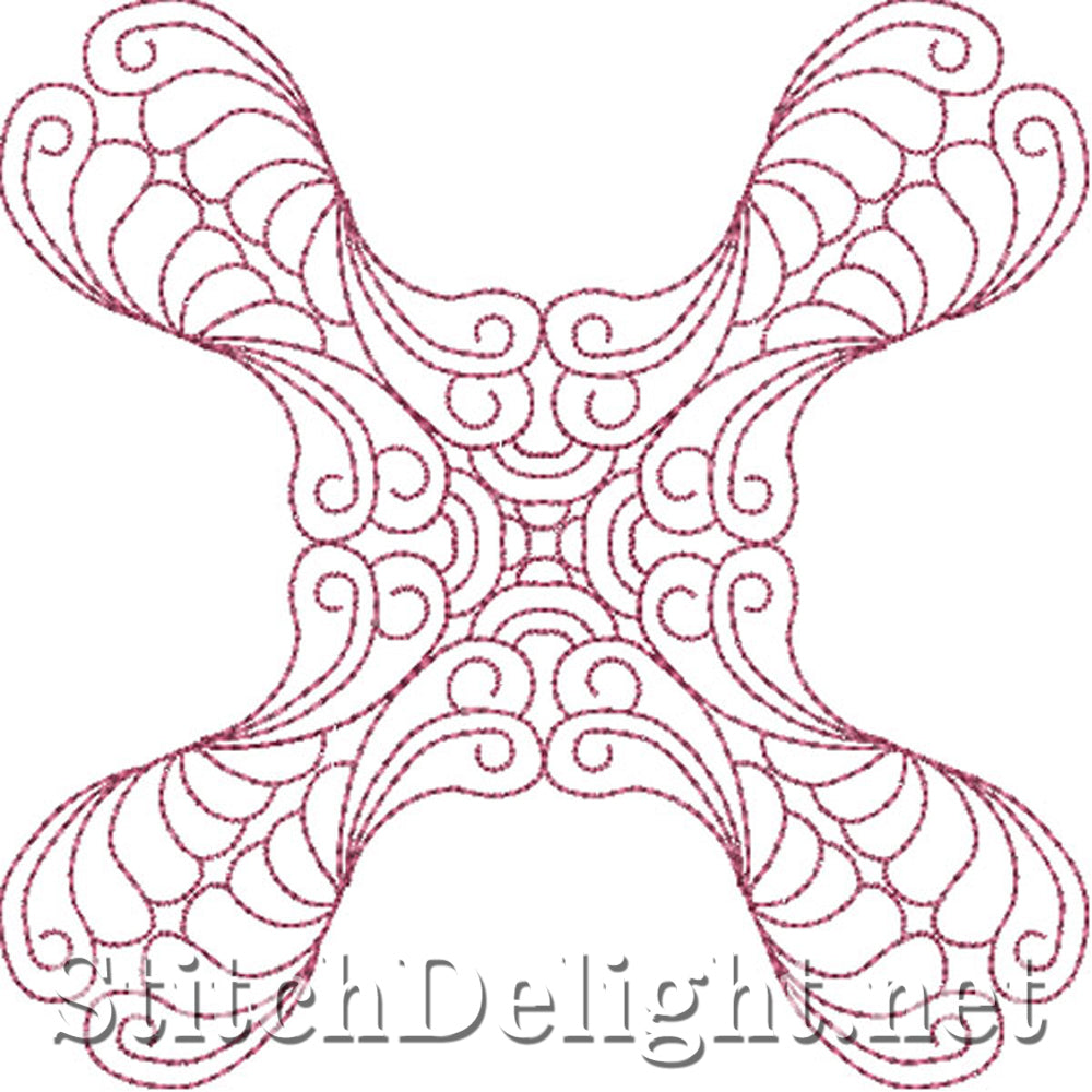 SDS0734 Feather Quilt Patterns