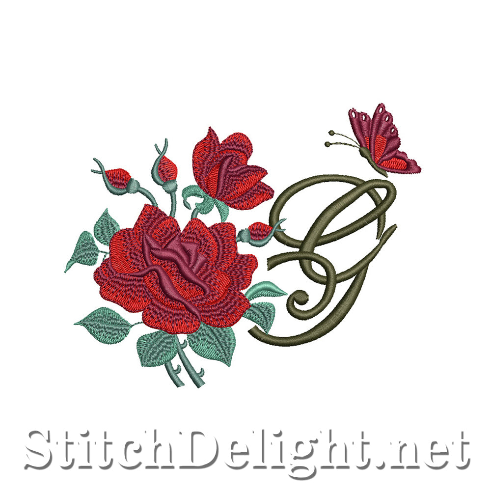 SDS1654 Beautiful Rose Font