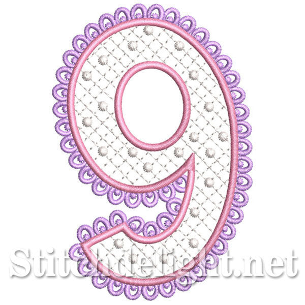 SDS0256 Dentelle Numéro 9