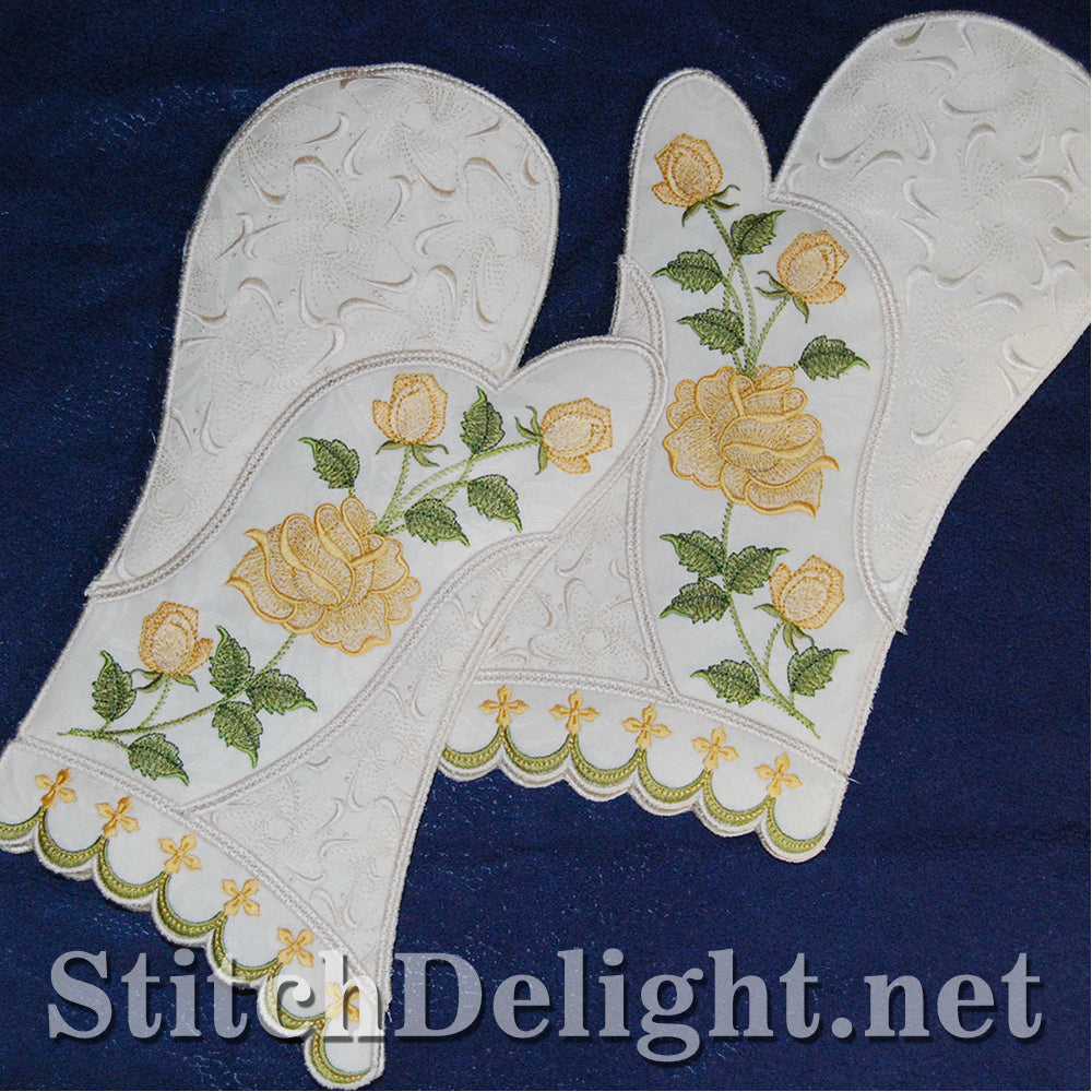 SD0707 Rose Oven Mittens