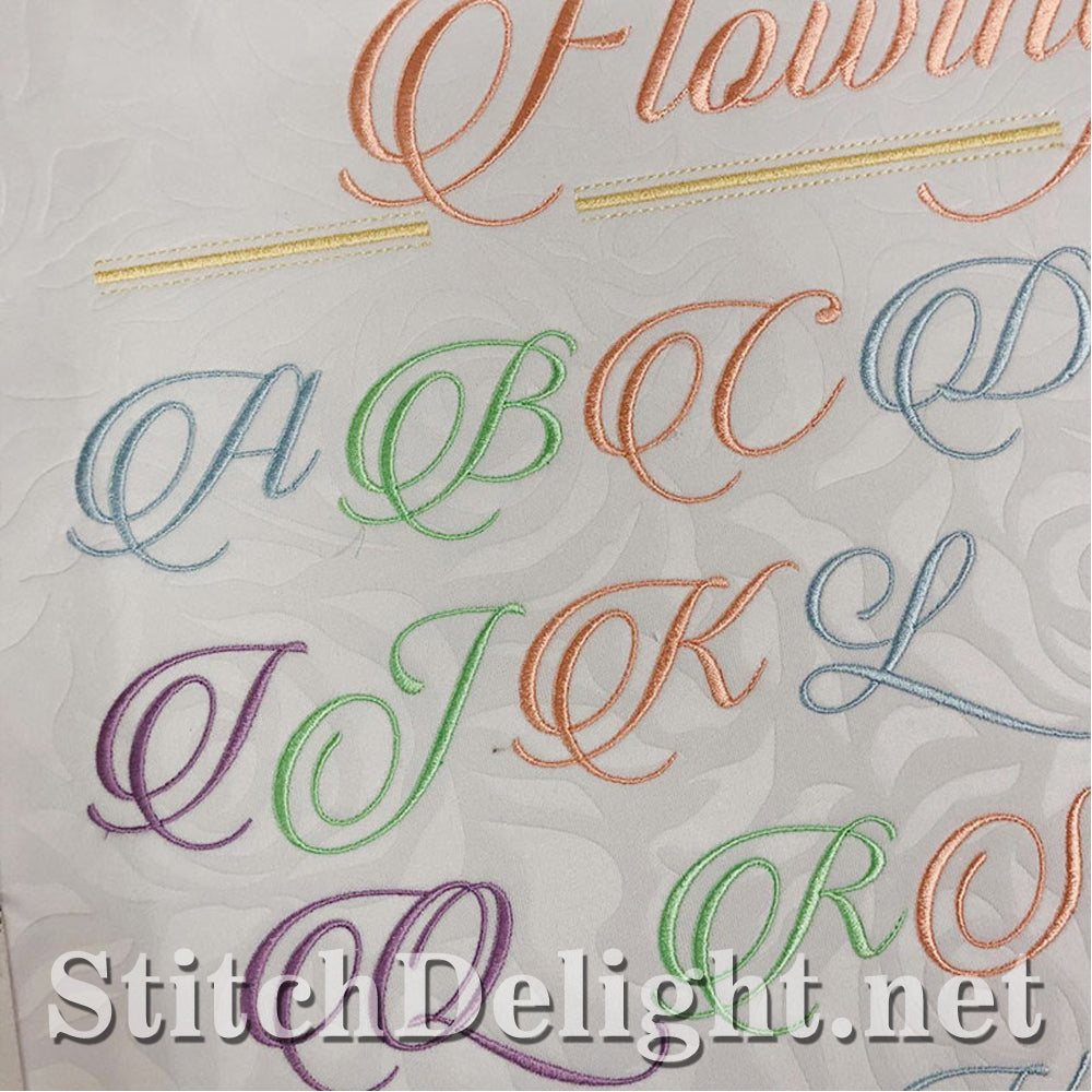 SDS1507 Flowing Font