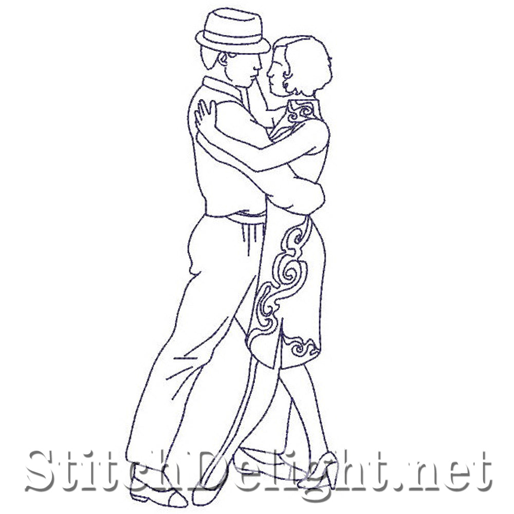 SD0743 Redwork Dancers