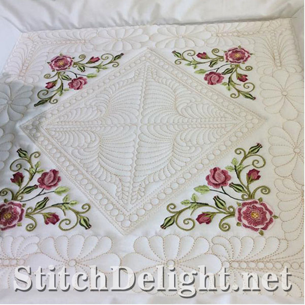 SDS0718 Ensemble de blocs de courtepointe Tudor Rose 5