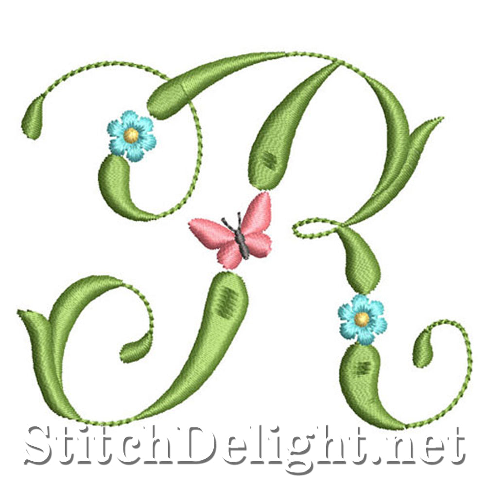 SDS1152 Butterflies and Flowers Font R