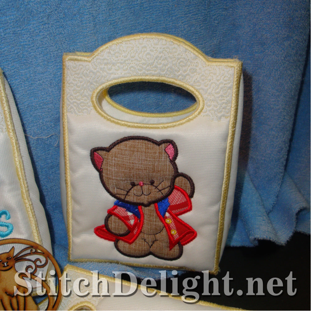 SD1207 Applique Kitty Treat Bags