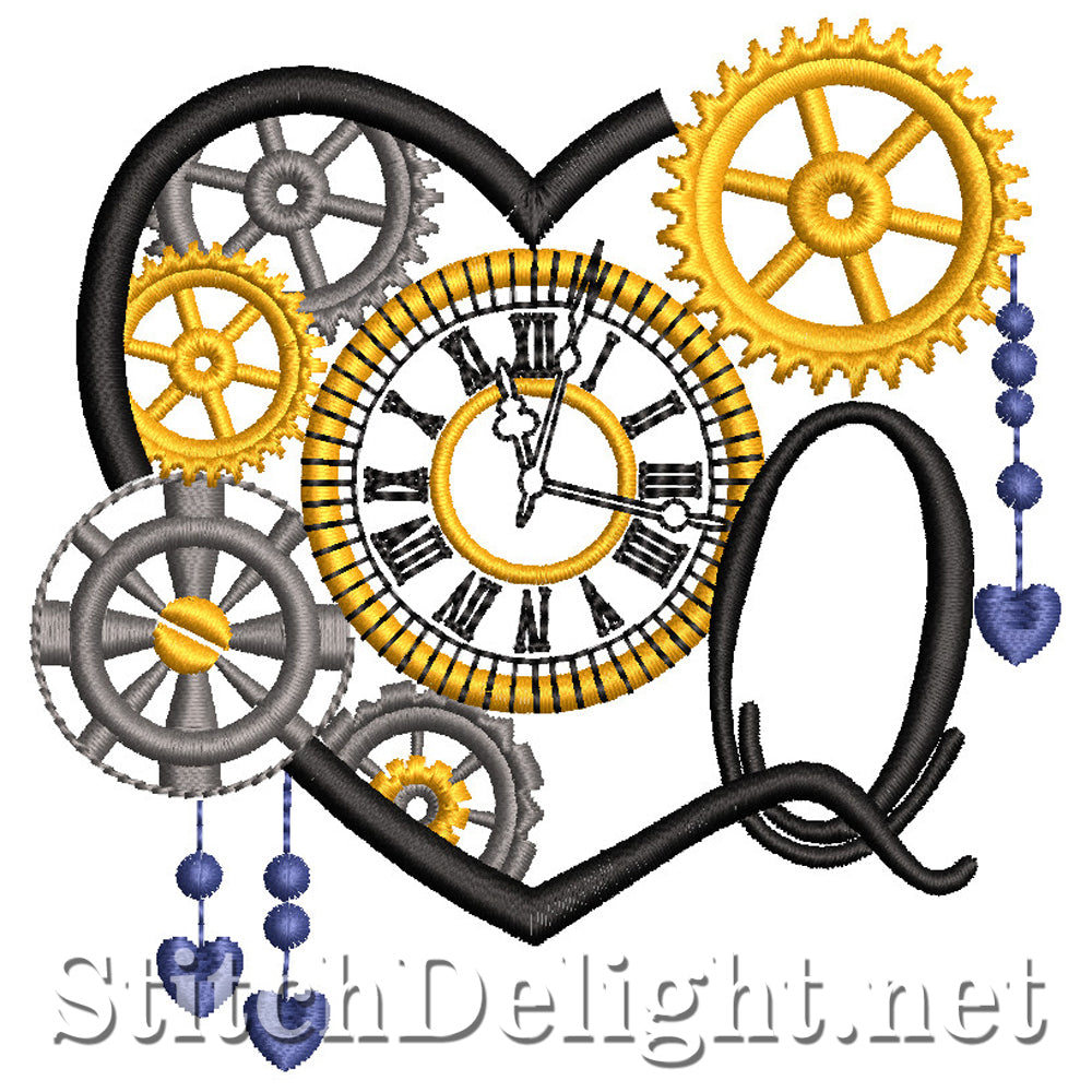 SDS1561 Steampunk Alpha Font Q