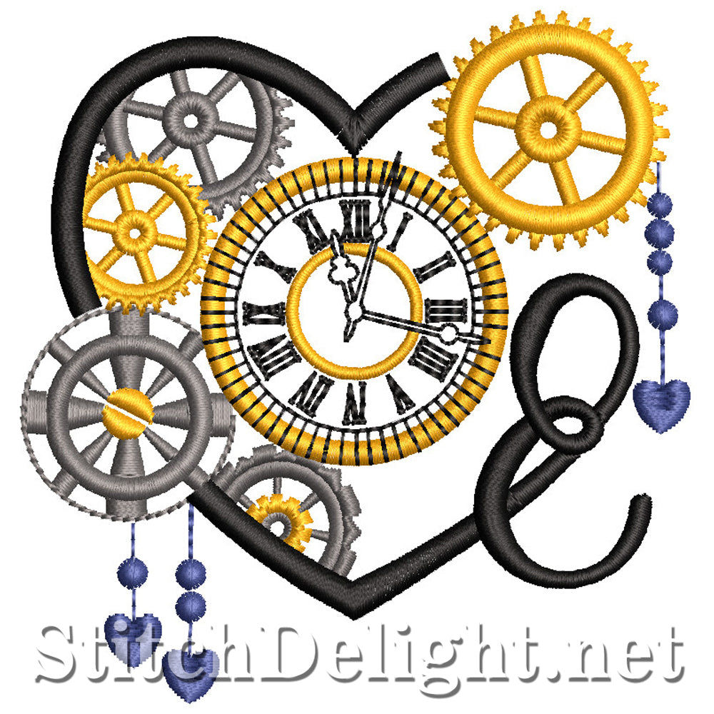 SDS1561 Steampunk Alpha Font E