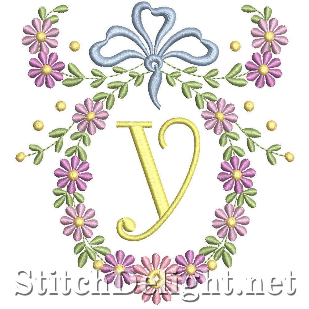 SDS1245 Wispy Floral Font Y