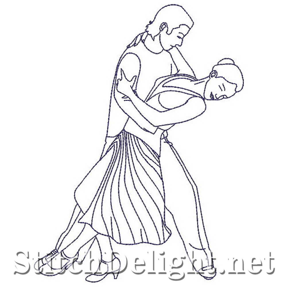 SD0743 Redwork Dancers